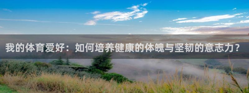 我的体育爱好：如何培养健康的体魄与坚韧的意志力？